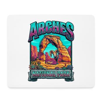 Arches National Park Color Explosion - Mouse Pad (horizontal) - white - Front