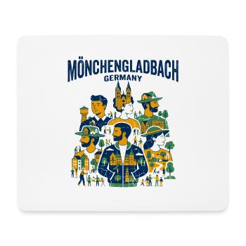Mönchengladbach Germany Local People And City - Mousepad (Querformat) - Weiß - Vorne