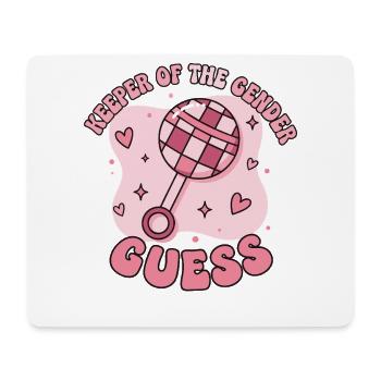 Gender Reveal Keeper Of The Gender Guess Mom Dad - Mouse Pad (horizontal) - white - Front