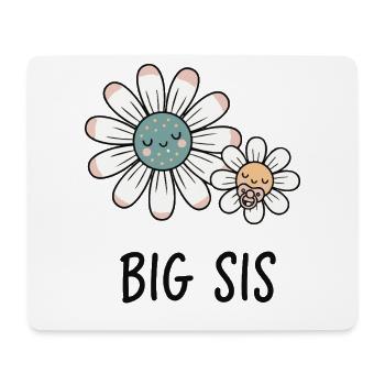 Gender Reveal Baby Shower Big Sis Big Sister Mom - Mouse Pad (horizontal) - white - Front