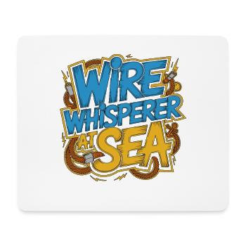 Marine Electrician Wire Whisperer Marine Engineer - Mousepad (Querformat) - Weiß - Vorne