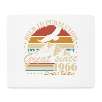 Original 1966 Jahrgang Vintage Geburtstagsgeschenk - Mouse Pad (horizontal) - white - Front