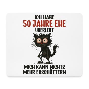 50. Hochzeitstag 50 Jahre verheiratet 50 Jahre Ehe - Mousepad (Querformat) - Weiß - Vorne