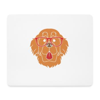 Maman de Terre-Neuve Maman - Tapis de souris (format paysage) - blanc - Devant