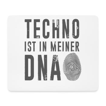 Techno in meiner DNA Festival Party - Mousepad (Querformat) - Weiß - Vorne