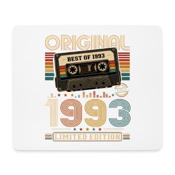 33rd Birthday Gift Man Cassette Best of 1993 - Mouse Pad (horizontal) - white - Front