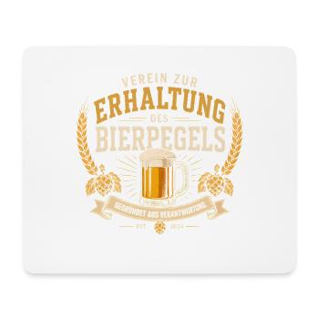 Verein zur Erhaltung des Bierpegels Humor - Mousepad (Querformat) - Weiß - Vorne