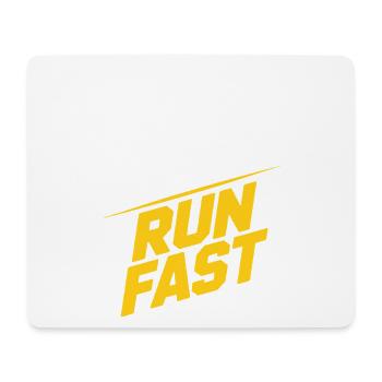 Lift Heavy Run Fast Gym Kraftsport Workout Fitness - Mousepad (Querformat) - Weiß - Vorne