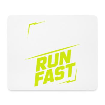 Lift Heavy Run Fast Gym Kraftsport Workout Fitness - Mousepad (Querformat) - Weiß - Vorne