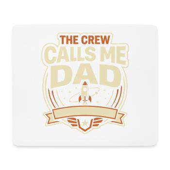 Space Dad Galaxy Dad Best Dad In The Galaxy - Mousepad (Querformat) - Weiß - Vorne