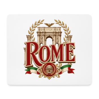 Römische Majestät: ROMe Grafik - Mousepad (Querformat) - Weiß - Vorne
