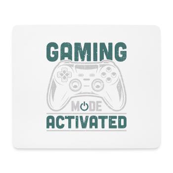 Mode de jeu activé Gamer Gaming Play - Tapis de souris (format paysage) - blanc - Devant