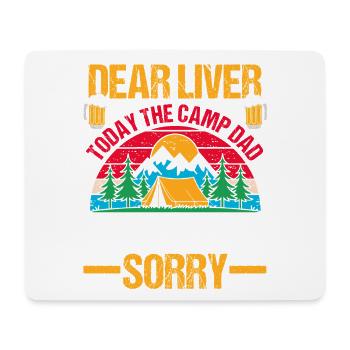Camping Bonfire Camp Life Forest Camper - Mousepad (Querformat) - Weiß - Vorne