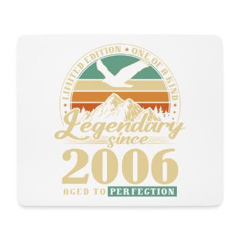 Gift, born in 2006, 20th birthday, 20 years - Mouse Pad (horizontal) - white - Front