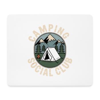 Camping Social Club – Adventure & Nature - Mouse Pad (horizontal) - white - Front