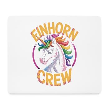  Einhorn Crew Regenbogen Einhorn Für Coole Unicorn - Mousepad (Querformat) - Weiß - Vorne