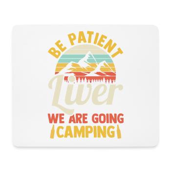 Camping Bonfire Camp Life Forest Camper - Mouse Pad (horizontal) - white - Front