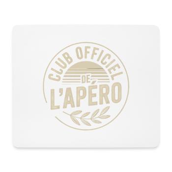 Club Officiel de l’Apéro - Tapis de souris (format paysage) - blanc - Devant