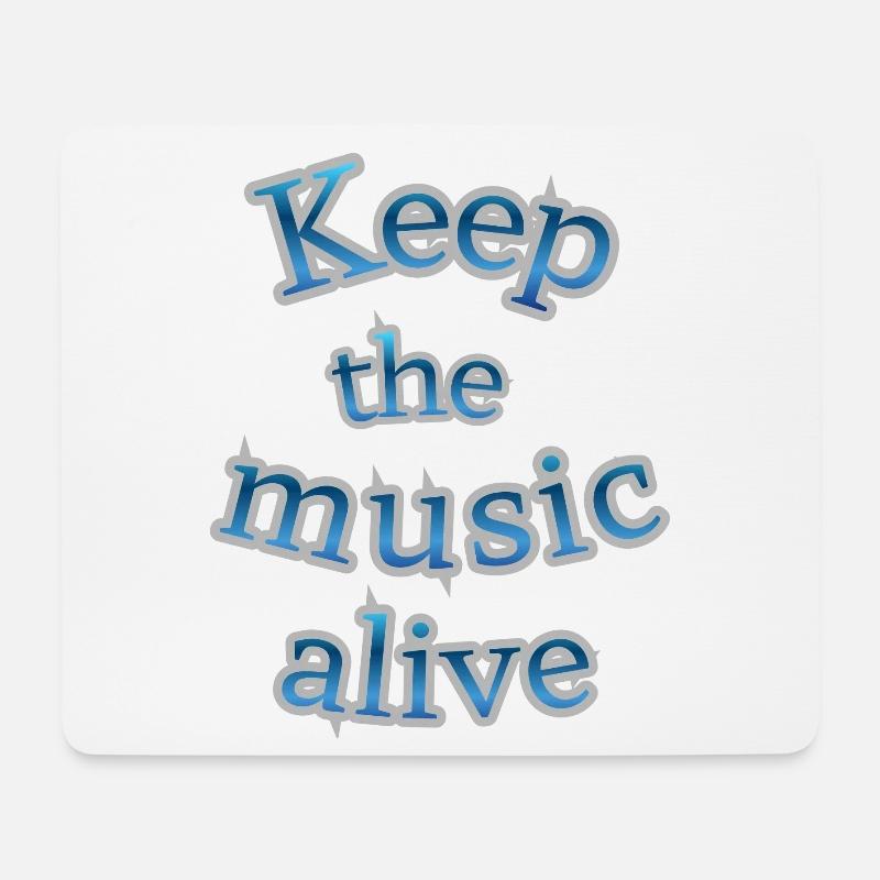 Halte die Musik am Leben - Mousepad (Querformat) - Weiß