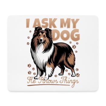 Shetland Sheepdog Sheltie Dog Breed - Mouse Pad (horizontal) - white - Front