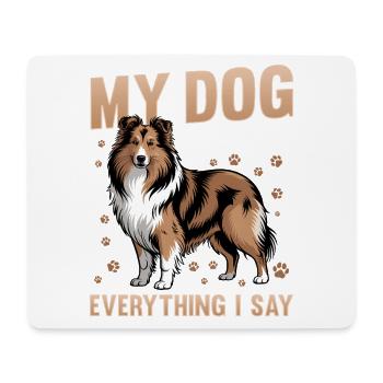 Shetland Sheepdog Sheltie Dog Breed - Mouse Pad (horizontal) - white - Front