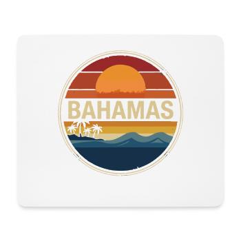 Bahamas Sunset Retro - Mouse Pad (horizontal) - white - Front