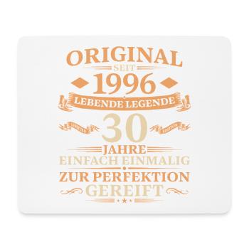 30 Jahre Original 1996 Geburtstagsgeschenk - Mousepad (Querformat) - Weiß - Vorne