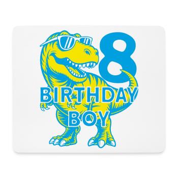 DINO 8 JAHRE DINOSAURIER 8. GEBURTSTAG - Mousepad (Querformat) - Weiß - Vorne