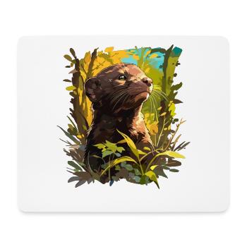 Mink Mink - Tapis de souris (format paysage) - blanc - Devant