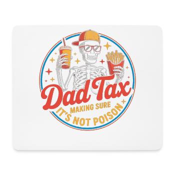 Squelette de Snacks Dad Tax - Tapis de souris (format paysage) - blanc - Devant