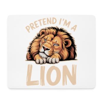 Löwen Sprüche Löwe Lustiges Löwen Geschenk - Mousepad (Querformat) - Weiß - Vorne