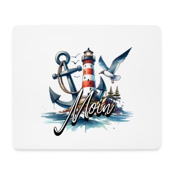 Phare de Moin - Tapis de souris (format paysage) - blanc - Devant
