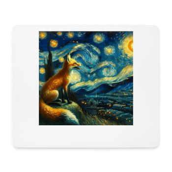 Swiftfuchs Starry Night - Mouse Pad (horizontal) - white - Front