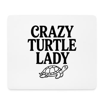 Crazy Turtle Lady - Mouse Pad (horizontal) - white - Front