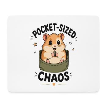 Pocket Chaos Hamster - Mouse Pad (horizontal) - white - Front