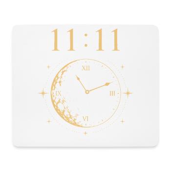 11:11 Moon Clock - Mouse Pad (horizontal) - white - Front