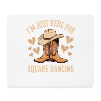 Square Dancing Square Dancer Gifts - Mouse Pad (horizontal) - white - Front
