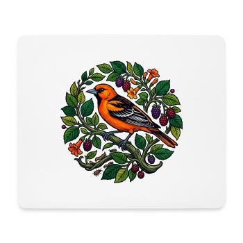 Vintage Oriole - Tapis de souris (format paysage) - blanc - Devant