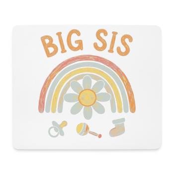 Gender Reveal Big Sis Baby Shower Big Sister Team - Mouse Pad (horizontal) - white - Front