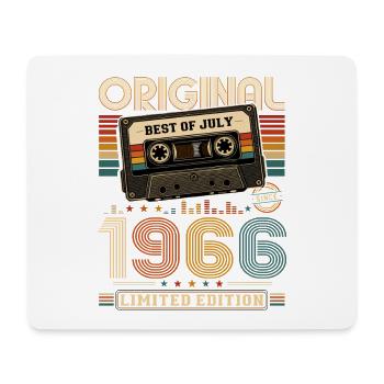 61st Birthday Gift Vintage July Vintage 1966 - Mouse Pad (horizontal) - white - Front