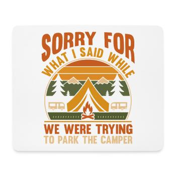 Camping Bonfire Camp Life Forest Camper - Mousepad (Querformat) - Weiß - Vorne