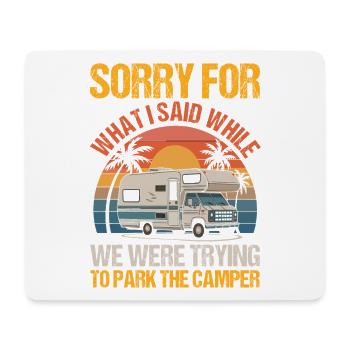Camping Bonfire Camp Life Forest Camper - Mousepad (Querformat) - Weiß - Vorne