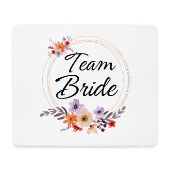 Passendes Aquarell-Floral-Team-Braut - Mousepad (Querformat) - Weiß - Vorne