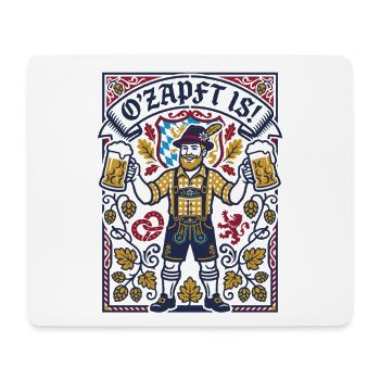 O'zapft is | Bayern Bierzelt - Mousepad (Querformat) - Weiß - Vorne