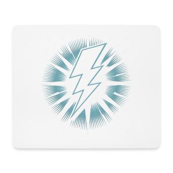 Blitz Blitzschlag Gewitter Strom Sturm - Mousepad (Querformat) - Weiß - Vorne