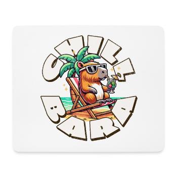 Chill Capybara - Mousepad (Querformat) - Weiß - Vorne
