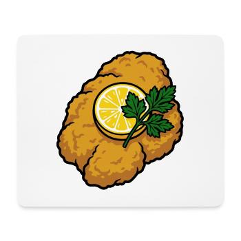 Schnitzel geht immer | mit Zitrone und Petersilie - Mousepad (Querformat) - Weiß - Vorne