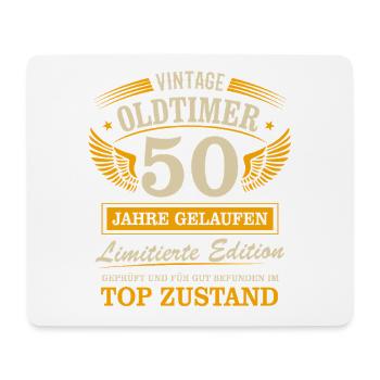 50. Geburtstag Mann Frau Limited Edition 1976 50 - Mousepad (Querformat) - Weiß - Vorne