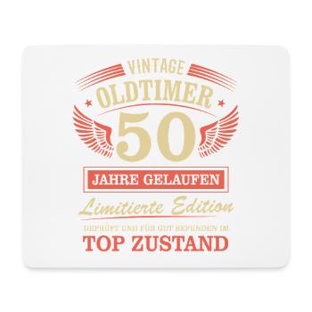 50. Geburtstag Mann Frau Limited Edition 1976 50 - Mousepad (Querformat) - Weiß - Vorne