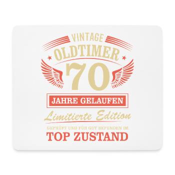 70. Geburtstag Mann Frau Limited Edition 1956 70 - Mousepad (Querformat) - Weiß - Vorne